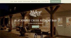 Desktop Screenshot of blackberrycreekretreat.com